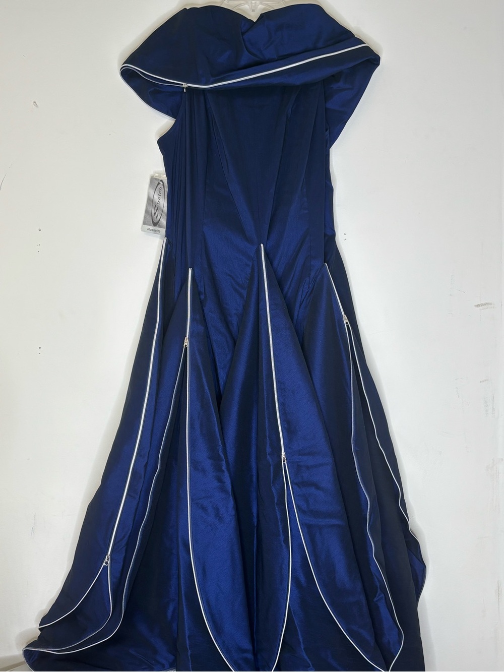 Samuel Dong NWT Midnight Blue Architectural Zip Dress XL Designer $298.80 - Picture 8 of 10